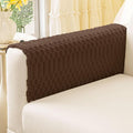 Smiry Waterproof Couch Covers for Dogs Washable, Non Slip Pet Sofa Cover | Plush Scratch Resistant Flannel Furniture Protector for Dogs, Chocolate, 27.6" x 27.6", 2 Pack by Smiry