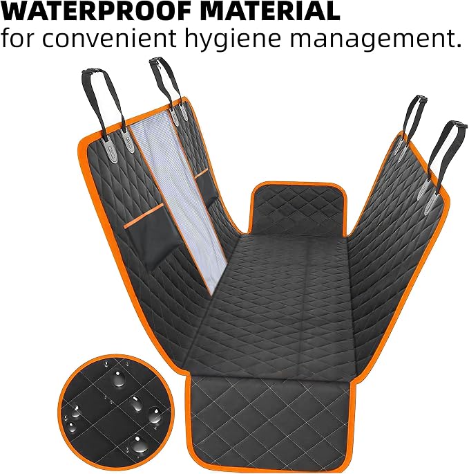 Smouatou Dog Car Seat Cover for Back Seat, Sturdy Backseat Extender for Dogs,New Scratch Resistant, Anti Slip Portable Dog Hammock,Suitable for Cars and SUVs,Car Travel Pet Bed,Hard Bottom (L) - Image 2