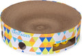 Catstages Bowl Track Scratcher 3-in-1 Ball Track, Scratcher, Lounger, 13.8" | Corrugated Scratch Pad & Lounger + Ball Track Cat Toy with 2 Balls for Interactive Play, Indoor Enrichment, Cats & Kittens by Catstages