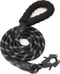 GEIT Heavy Duty Dog Leash with Frog Clip for Small Medium and Large Dogs | 2/4/5/6FT Rope Leashes,Reflective Nylon Pet Lead,Aluminum Quick Release/Locking Tactical Frog Clip,Comfortable Padded Handle by GEIT
