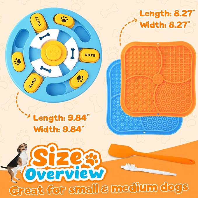 KIPRITII Dog Puzzle Toys with Dog Lick Mat for Small & Medium Dogs | Mental Stimulation，Slower Eating，Interactive Feeding - Image 7