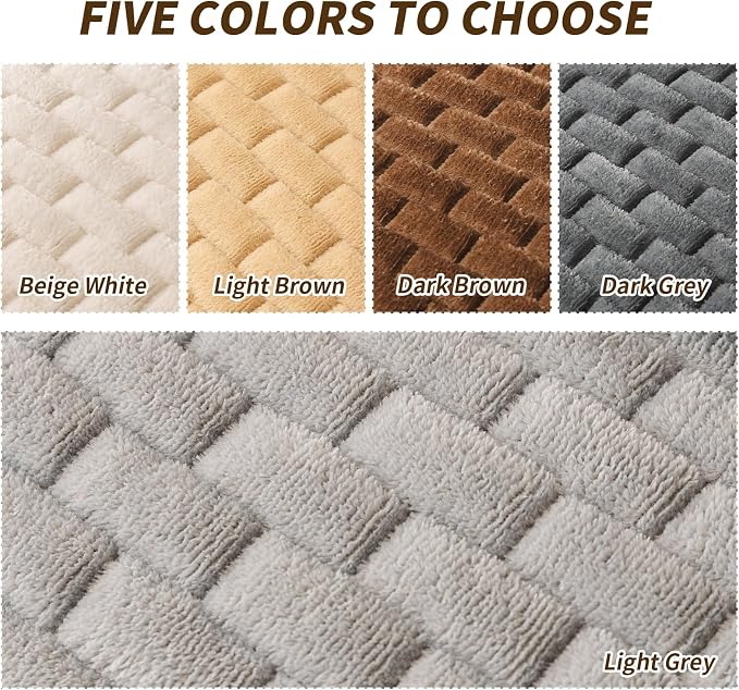 Couch Covers for Dogs Washable, Velvet Dog Couch Cover Protector, Fuzzy Plush Pet Sofa Cover for 3-4 Cushion Couch, Sofa Covers for Pets(1PC,Light Grey,27.6"x94.5",3-4 Seater Sofa Pad Cover) - Image 4