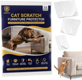 Cat Scratch Furniture Protector Sheets – Sticky Double-Sided Clear Training Tape & Cover, Anti-Scratch Sofa, Couch, Chair & Corner Guard – Cotton, Linen & Polyester Upholstery (12-Pack) by Unknown