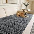 Couch Cover for Dogs Washable, Non Slip Soft Cozy Grey | Pet Friendly, Fuzzy Durable Plush Thick Slipcovers for 3 Cushion Sofa Cover Protector Mat Bed Furniture Couches 27.6"x59.06" by CoSofSLIP