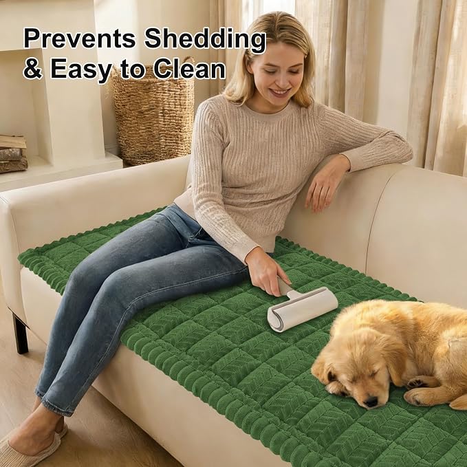 Smiry Couch Cover for Dogs, Non Slip Fuzzy Pet Sofa Covers Washable | Sofa Slipcovers for 3 Cushion Couch, Soft Thick Furniture Protector for Cats Dogs, Against Fur, Dirt, Scratch (27.6"x70.9") - Image 4