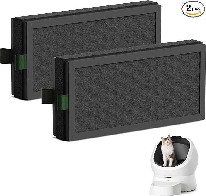 PETLIBRO Carbon Filter Replacement 2 Pack for Luma Automatic Cat Litter Box by PETLIBRO