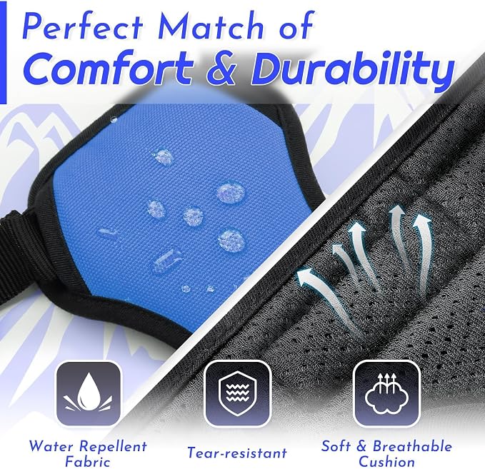 Eagloo Dog Harness for Small Dogs, No Pull Pet Vest with 2 Leash Clips | No Choke with Handle, Adjustable Comfort Fit, Reflective Strips, Easy Walking Control, Blue, Small - Image 7