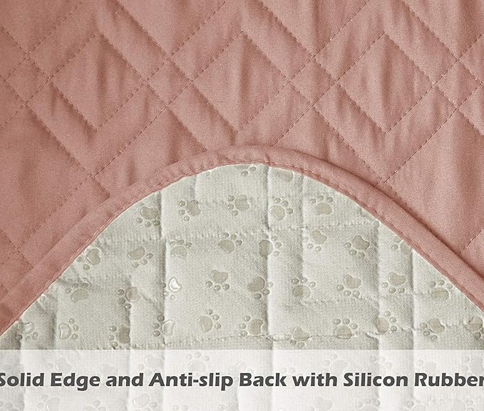 Ameritex Waterproof Nonslip Recliner Cover Stay in Place, Dog Chair Cover Furniture Protector, Ideal Recliner Slipcovers for Pets and Kids (Pink, 23") - Image 5