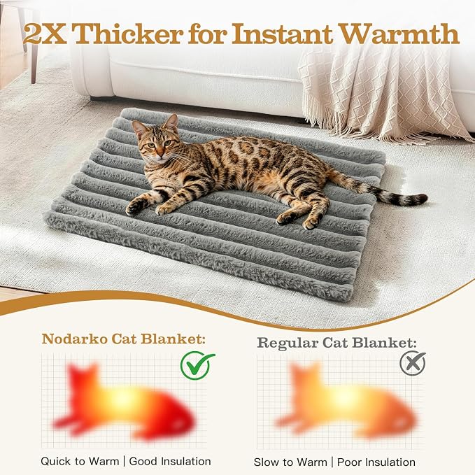 Dog Blanket for Small Dogs, Soft Rabbit Fur Puppy Blanket 25x35 Coffee | Nodarko Double-Sided 600GSM Rabbit Fur & Fleece Dog Blanket, Washable Pet Blanket for Couch, Crate & Car Seat - Image 5