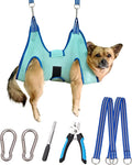 Kkiimatt Dog Pet Grooming Hammock,S Hanging Harness for Nail Clipping,Trimming Cutting Hammock, Sling Holder Helper for Small Dogs, Grooming Restraint Bag with Wide Strap Sewed by Kkiimatt