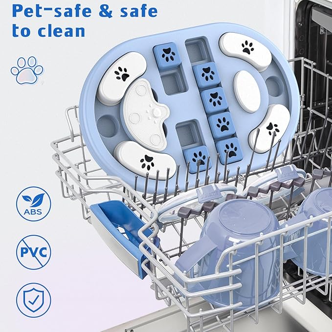Dog Puzzle Toy, Interactive Treat Dispensing Toys, Grey | Dog Enrichment Toys, IQ Training & Mental Stimulation, Non-Slip Slow Feeder, For Puppies Small Medium Large Dogs Cats - Image 6