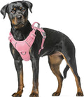 BARKBAY No Pull Dog Harness Large Reflective Dog Harness with Front Clip and Easy Control Handle for Walking Training Running with ID tag Pocket(Baby Pink,XL) by BARKBAY