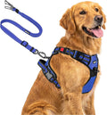 Joytale No Pull Dog Harness & Seat Belt, Easy On 3-Buckle, XL, Navy Blue | Front Clip Reduces Pulling, Escape-Resistant Design, Adjustable Fit, Soft Padding for Comfort, Secure Tether for Safer Travel by Joytale