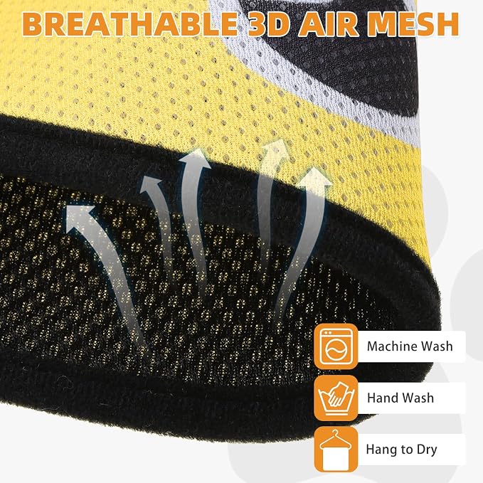 Dog Grooming Hammock for Small Dogs Cats, Cute Bee Design Dog Hanging Harness for Nail Trimming/Clipping, Pet Sling with Grooming Kit and Thick Neck Support & Strap Restraint Claw Care, M - Image 4