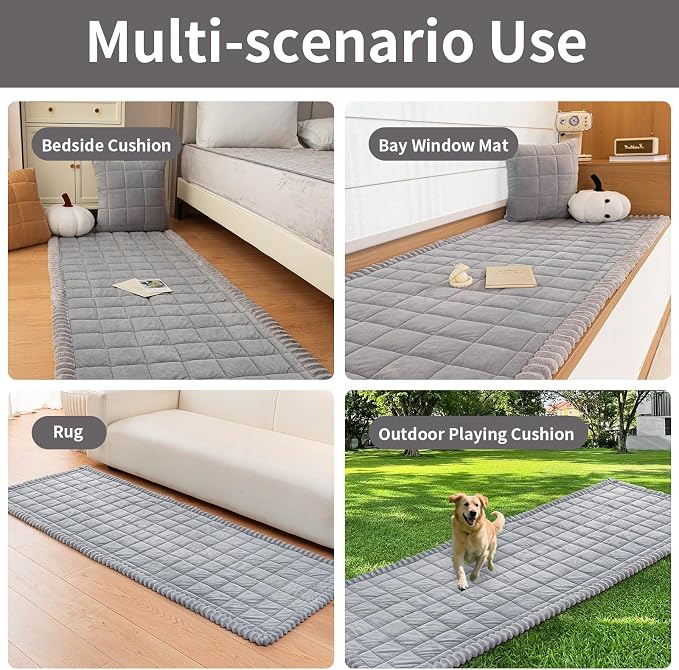 Couch Covers for Dogs, Pet Couch Covers for Loveseat, Couchs Protector for Dogs, Sofa Cover for Pets Washable, Dog Cover for Couch, Velvet Couchs Protector for Pets(1PC,Light Grey,27.6"×59") - Image 4