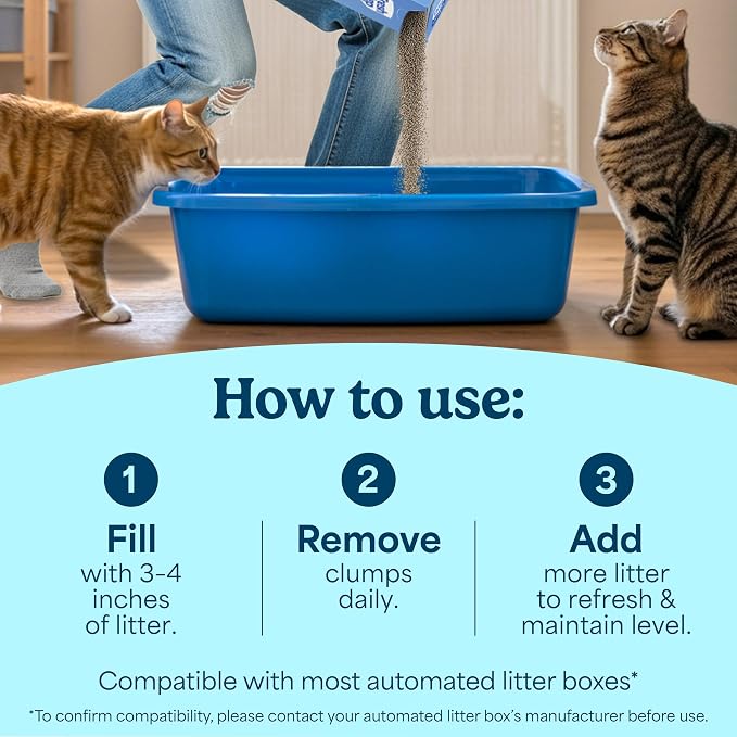 Fresh Step Advanced Heavy Duty Multi Cat Clumping Cat Litter, 17.5 lb. | Heavy Duty, Odor Control, 3X Odor-Eliminating Carbon, Ammonia Block Technology, Compatible with Most Auto Litter Boxes - Image 4