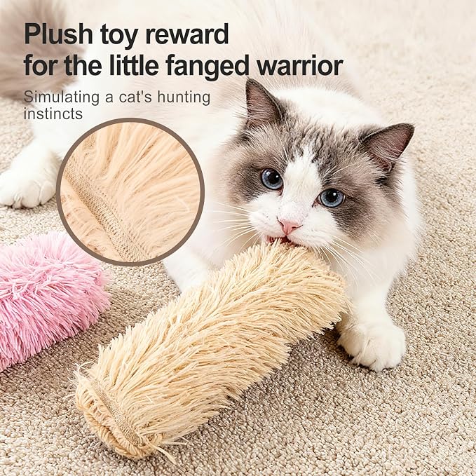 Cat Toys Pillows 6Pcs Catnip Kicker Toys for Cats Promotes Kitty Exercise - Image 7