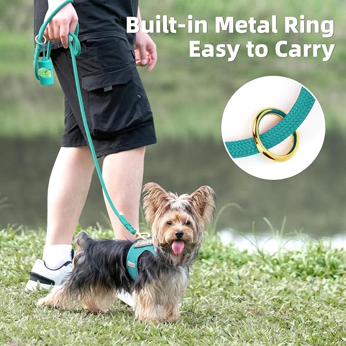 5FT Dog Leash 5/16 inch Puppy Cat Rope Lead | Marrs Green, with Anti-tangle Swivel Clip, Comfortable Non-slip Grip Handle, Ideal for Daily Walks, for Small Medium Dogs - Image 5