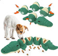 Mihachi Dog Enrichment Toys, Snuffle Toy for Small Medium Dogs, Detachable Dog Puzzles Squeaky Sniffle Interactive Toy for Foraging Training, Boredom and Mental Stimulation, Green Crocodile by Mihachi