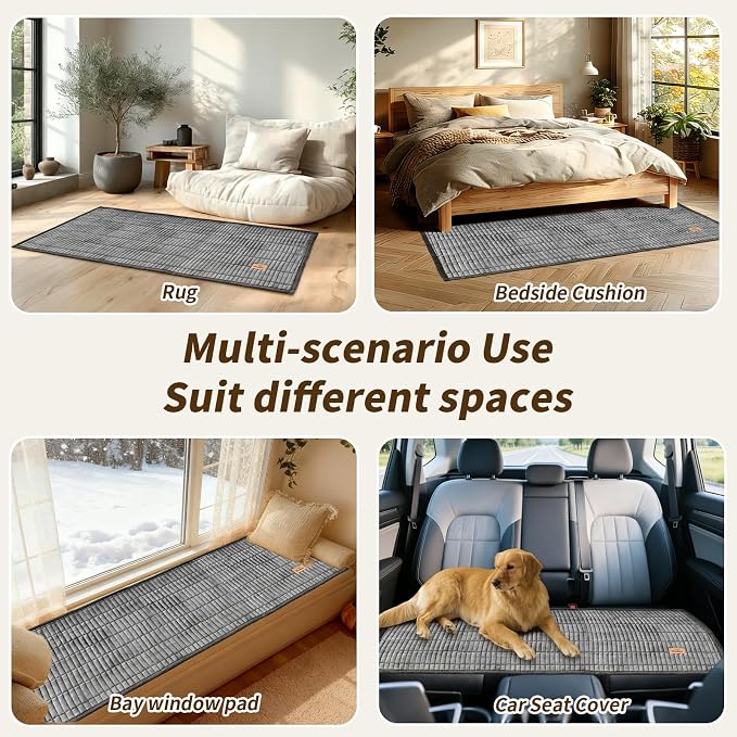 Couch Covers for Dogs, Velvet Dog Couch Cover, Pet Couchs Covers for 3-4 Seater, Couchs Protector for Dogs, Sofa Cover for Pets Washable(1PC, Dark Grey, 27.6"×94.5", 3-4 Seater) - Image 7