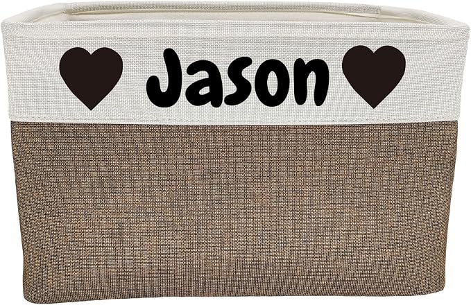 Large Personalized Dog Toy Basket Custom Dog Toy Box Foldable Dog Gift with Pet's Name for Dog Chew Toys, Clothing,Stuff - Image 7