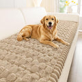 Smiry Non Slip Couch Covers for Dogs, Scratch Resistant Pet Sofa Protector | Machine Washable Soft Fuzzy Thick Furniture Cover for Sofa Loveseat Sectional Large Dogs, Khaki, 27.6" x 47" by Smiry