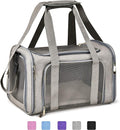 Henkelion Large Cat Carriers Dog Carrier Pet Carrier for Cats Dogs Puppies up to 25Lbs, Big Dog Carrier Soft Sided, Travel Puppy Carrier - Large - Grey by Henkelion