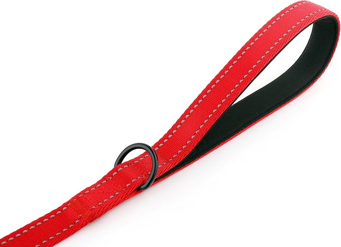 Dog Leash 6ft Long,Traffic Padded Two Handle,Heavy Duty,Reflective Double Handles Lead for Control Safety Training,Leashes for Large Dogs or Medium Dogs,Dual Handles Leads(Red) - Image 7