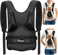 Pawaboo Pet Front Carrier Backpacks for Small Medium Dogs | Legs Out Easy-fit,Adjustable Straps,Hands-free,for Travel Hiking Cycling Camping AA-Black S by Pawaboo