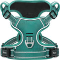 HEELE Dog Harness for Large Dogs No Pull Dog Vest Harness for Large Dog with Soft Padded Handle Reflective for Outdoor Training, Grass Green, XL | Front Clip for Large Dog Harness, 2 Metal Rings with Handle, Adjustable, Soft Breathable Padded Pet Vest ... by HEELE