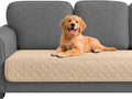 PAWFINITY Waterproof Couch Covers for Dogs, Pet Blanket for Sofa Washable | Paw Print Quilted, Hair Resistant, Anti Cat Scratch, Pee Proof Furniture Protector for 3 Seat Sofa and Bed, 30x80 Inch, Beige by Pawfinity