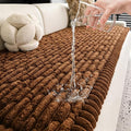 100% Waterproof Fuzzy Couch Cover for Dogs, Washable Non-Slip Pet Couch Covers for Sofa, Soft Thick Furniture Protector Sofa Slipcover Mat for Dogs (Dark Coffee, 27.5"x70.9") by LavishCover