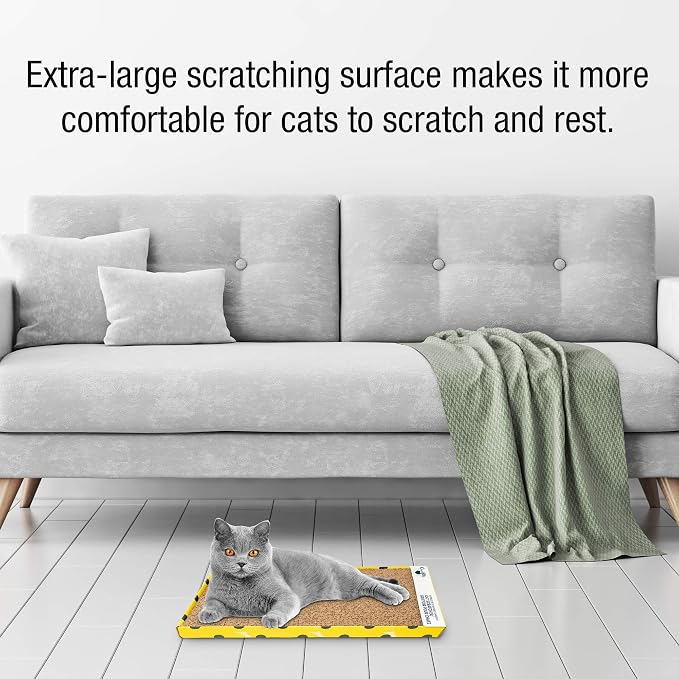 Our Pets Cosmic Cat Scratcher, North-American Grown Catnip Included, Reversible for Twice the Use, 18.13" x 10.13" x 1.25" - Image 6
