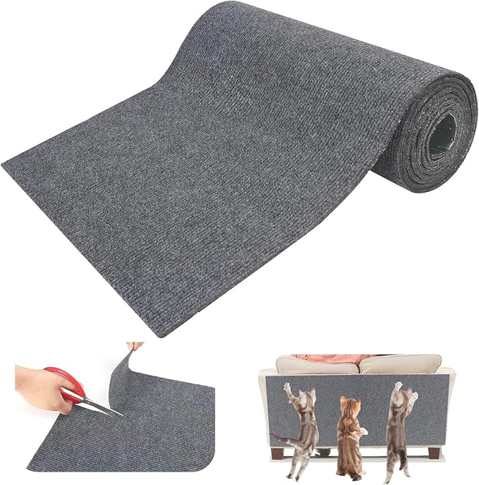 Cat Scratch Couch Furniture Protector | Adhesive, DIY Climbing, Scratch Pad Deterrent, Protects from Cat Claws by JOPOY