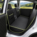 Dog Car Seat Cover for Tesla Model 3 Model Y, Scratch-Resistant Leather with 360° Full Coverage, Non-Slip Car Dog Hammock with Window Flap Insert Fixing, Waterproof Car Seat Protector for Back Seat by pecute