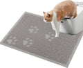 Darkyazi Cat Litter Box Mat for Floor Litter Trapping Mat Non-Slip Backing, Scatter Control, Easy Clean, Water Resistant, Soft on Paws (15.75" x 11.75",Gray Sand) by DARKYAZI