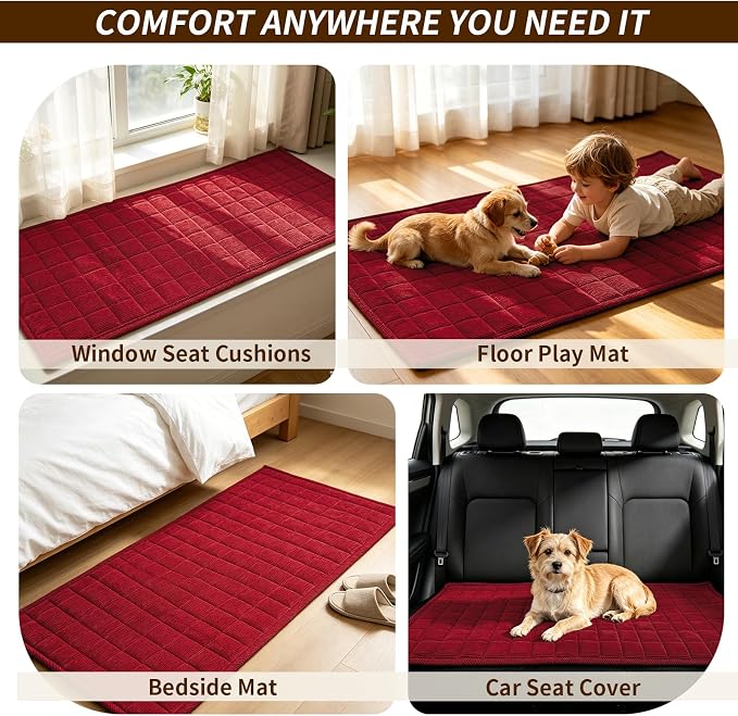 Couch Covers for Dogs, Non Slip Washable Pet Couch Covers for Sofa | 27.6”x27.6” Burgundy Soft Velvet Sofa Covers for Arm rest Backrest, Couch Protect Against Pet Hair, Scratches & Stains - Image 7