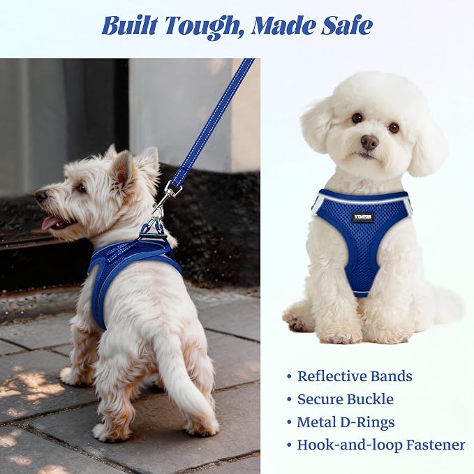 No Pull Dog Puppy Harness and Leash Set Reflective Mesh Vest X-Small - Image 5