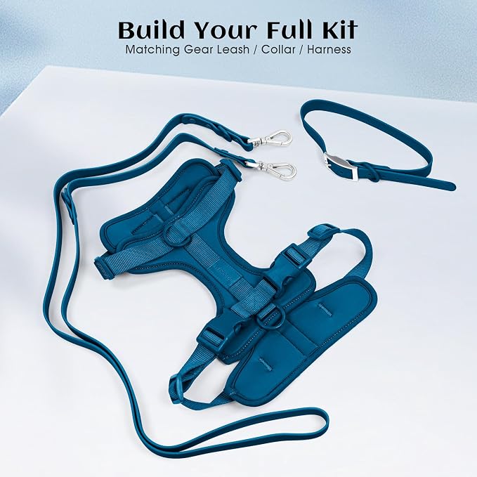 Wisedog Lightweight No Pull Dog Harness, Navy, Medium | Air Mesh, 3 Clips, Adjustable, No Choke Design, Ideal for Walking Training - Image 7