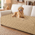 Smiry Couch Cover for Dogs Washable, Non Slip Fuzzy Pet Sofa Protector | Soft Thick Furniture Cover for Sofa, Loveseat and Sectional, Scratch & Pet Hair Resistant (Camel, 43" x 82.7") by Smiry