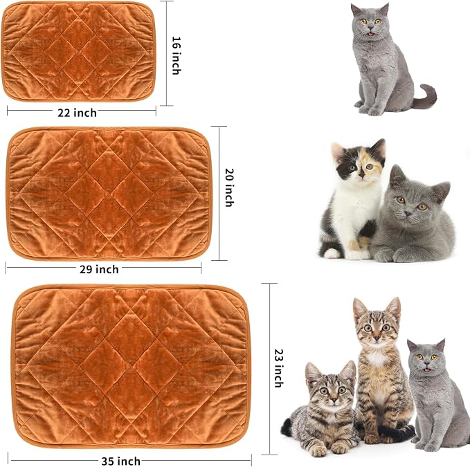 NAMOTEK Self-Warming Cat Bed Indoor/Outdoor Super Soft Self Heating Pet Mat Washable Thermal Pad for Cat & Dog 35x23 inch - Image 7