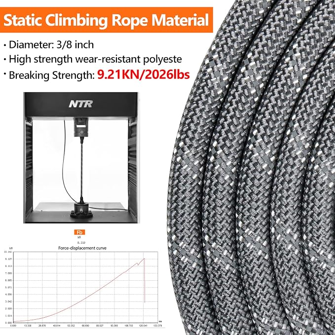 NTR Heavy Duty Dog Leash, 15FT Training Leash with Swivel Lockable Hook, Padded Handle and Highly Reflective Threads, Dog Lead for Walking, Hunting, Camping, Backyard for Small Medium Large Dog, Grey - Image 2