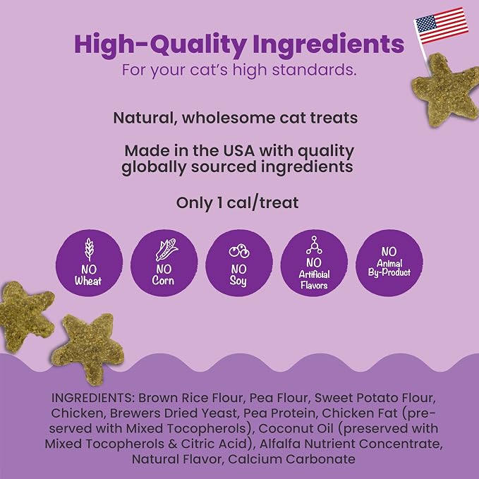 Catstages by Nina Ottosson Purrfect Bitez Natural Crunchy Cat Treats for Puzzles, Toys, Feeders, & Training, USA-Made, Real Chicken Flavor, 4oz (Pack of 2) - Image 3