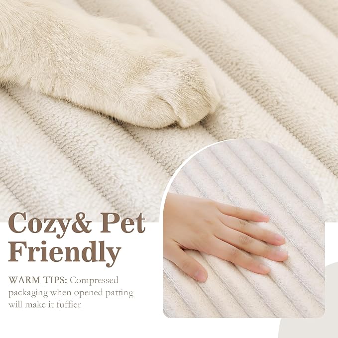 MYSKY HOME 100% Waterproof Couch Cover, Couch Covers for Sofa, Non Slip Couch Covers for 2 Cushion Sofa Pet Friendly, Sofa Covers Washable Slipcovers Dog Couch Cover Protector, Off White, 35"x63" - Image 5
