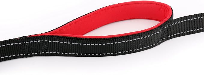 Dog Leash 6ft Long,Traffic Padded Two Handle,Heavy Duty,Reflective Double Handles Lead for Control Safety Training,Leashes for Large Dogs or Medium Dogs,Dual Handles Leads(Black) - Image 7