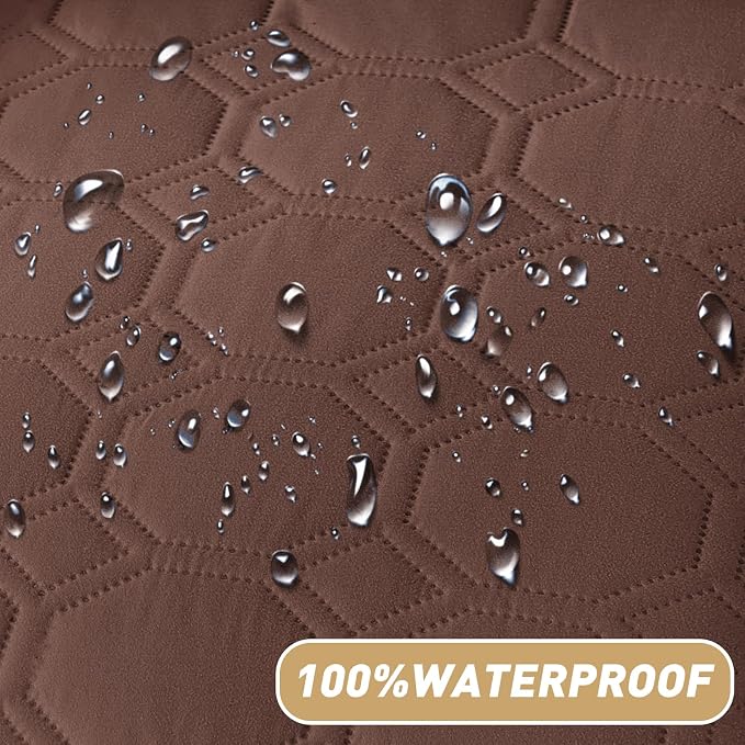 ZNSAYOTX Ultimate Cozy Blankets (52"x82") 100% Waterproof Bed Mat Blanket for Dog Pets, Couch Sofa Protector with Non-Slip Back Washable Durable, Pee Scratch Proof Easy to Clean (Coffee) - Image 8
