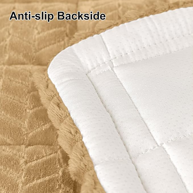 Smiry Couch Cover for Dogs, Non Slip Fuzzy Pet Sofa Covers Washable | Sofa Slipcovers for 3 Cushion Couch, Soft Thick Furniture Protector for Cats Dogs, Against Fur, Dirt, Scratch (27.6"x82.7") - Image 6