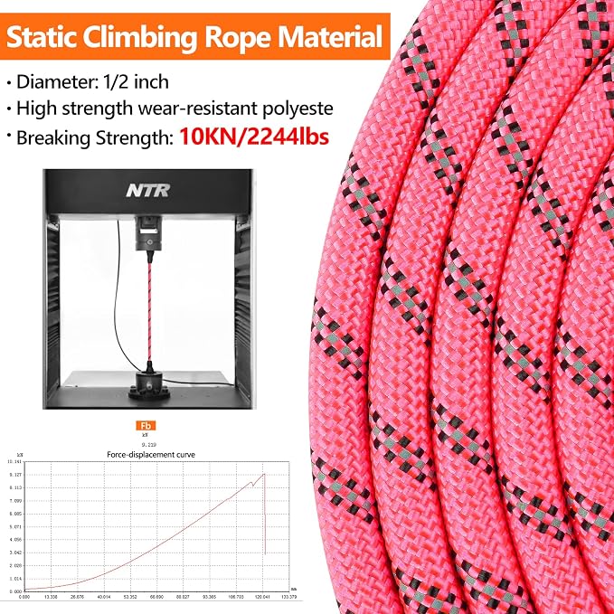 NTR Heavy Duty Dog Leash, 30FT Training Leash with Swivel Lockable Hook and Comfortable Padded Handle, Dog Lead for Walking, Hunting, Camping, Backyard for Small Medium and Large Dogs, Pink - Image 2