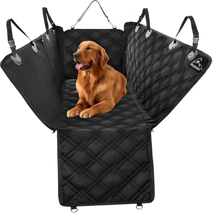Meadowlark Dog Car Seat Cover, Heavy Duty Hammock, XL Trucks, Black by Meadowlark