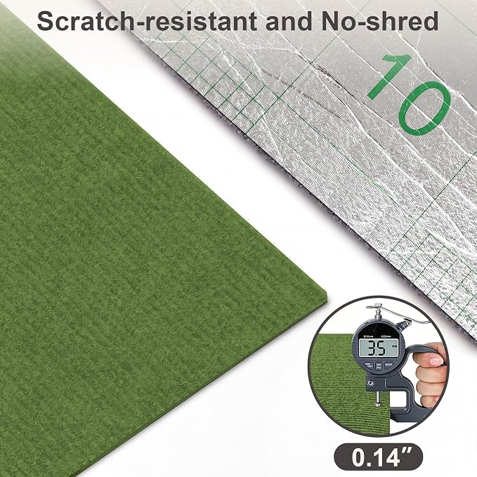 Large Cat Scratcher, 78.7x15.7 Cat Scratch Furniture Protector | Trimmable, No-Shedding Cat Scratch Pad with Self-Adhesive Backing for Climbing, Protects Walls and Couch, Green - Image 3